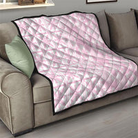 Pastel Pink Kahili Quilt Hawaii Quilt Tropical Flower Seamless Half Style