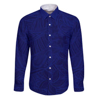 Blue Polynesia Family Matching Mermaid Dress and Hawaiian Shirt Polynesian Pattern Mix Plumeria