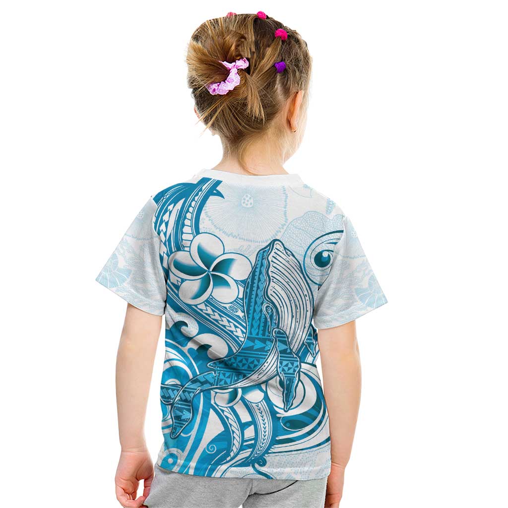 Blue Hawaii Humpback Whale Kid T Shirt Polynesian Tribal Ocean Vibes