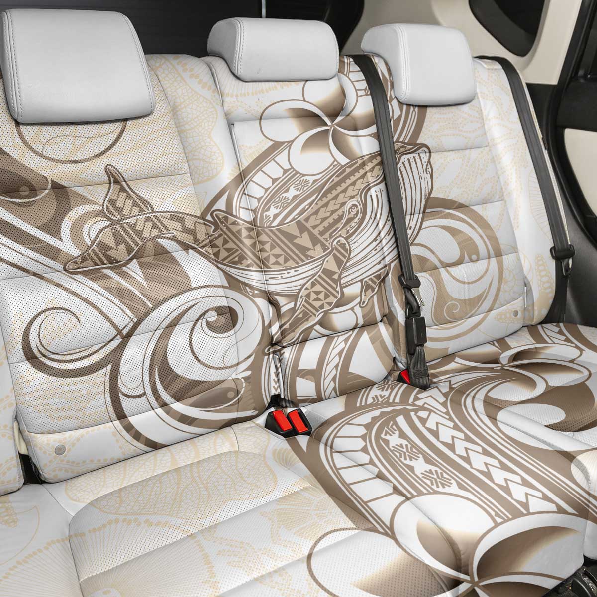 Brown Hawaii Humpback Whale Back Car Seat Cover Polynesian Tribal Ocean Vibes LT14 - Polynesian Pride
