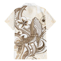 Brown Hawaii Humpback Whale Family Matching Mermaid Dress and Hawaiian Shirt Polynesian Tribal Ocean Vibes LT14 - Polynesian Pride