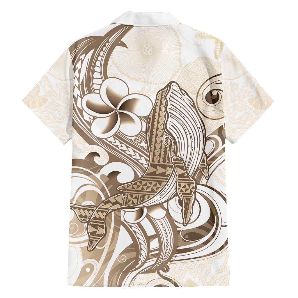 Brown Hawaii Humpback Whale Family Matching Summer Maxi Dress and Hawaiian Shirt Polynesian Tribal Ocean Vibes LT14 - Polynesian Pride
