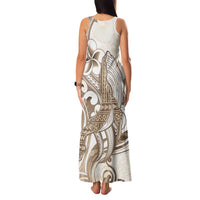 Brown Hawaii Humpback Whale Family Matching Tank Maxi Dress and Hawaiian Shirt Polynesian Tribal Ocean Vibes LT14 - Polynesian Pride