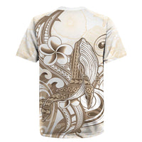 Brown Hawaii Humpback Whale Rugby Jersey Polynesian Tribal Ocean Vibes