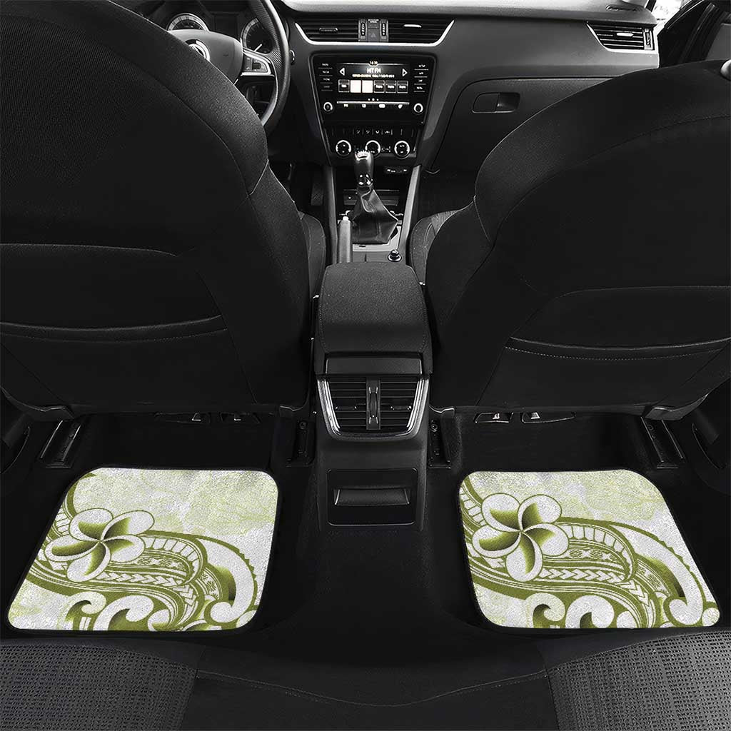 Lime Green Hawaii Car Mats Humpback Whale Tattoo Polynesian Tribal Ocean Vibes