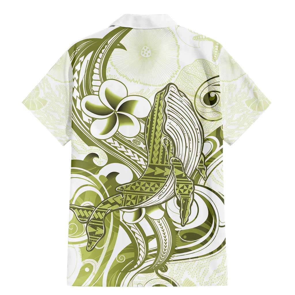 Lime Green Hawaii Family Matching Mermaid Dress and Hawaiian Shirt Humpback Whale Tattoo Polynesian Tribal Ocean Vibes LT14 - Polynesian Pride