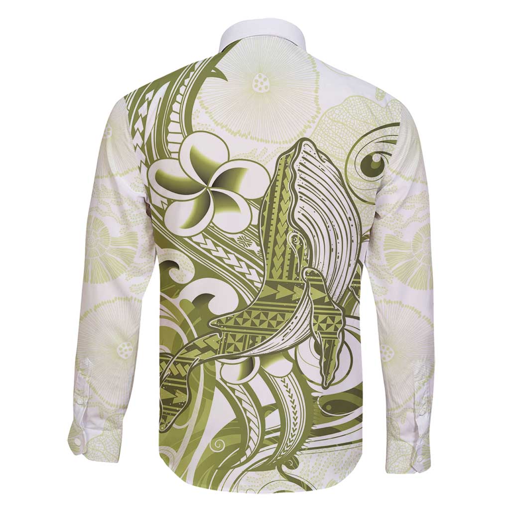 Lime Green Hawaii Family Matching Tank Maxi Dress and Hawaiian Shirt Humpback Whale Tattoo Polynesian Tribal Ocean Vibes LT14 - Polynesian Pride