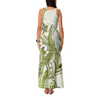 Lime Green Hawaii Family Matching Tank Maxi Dress and Hawaiian Shirt Humpback Whale Tattoo Polynesian Tribal Ocean Vibes LT14 - Polynesian Pride
