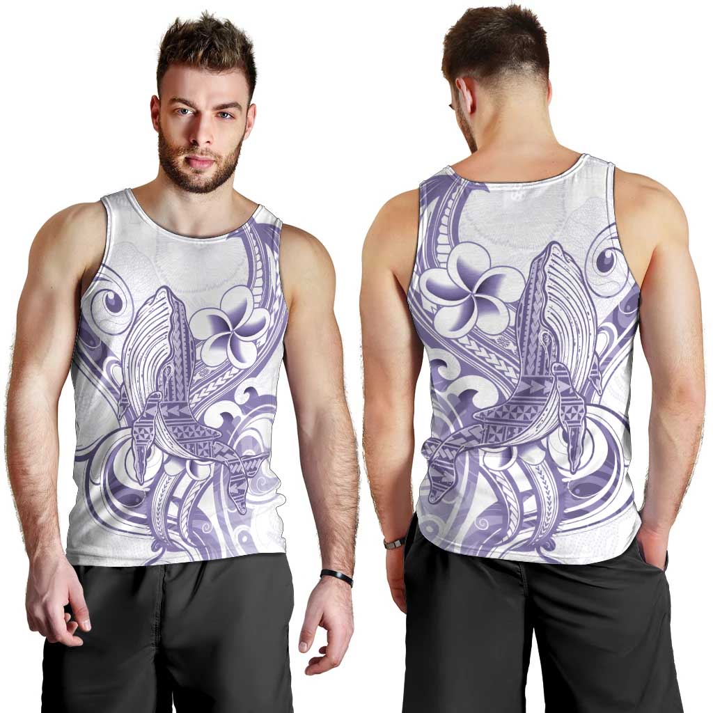 Purple Hawaii Men Tank Top Humpback Whale Tattoo Polynesian Tribal Ocean Vibes