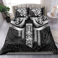 Tiki Drum Hawaii Bedding Set Hawaiian Kakau Tattoo Style