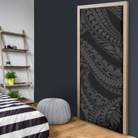 Tiki Drum Hawaii Door Cover Hawaiian Kakau Tattoo Style