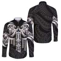 Tiki Drum Hawaii Family Matching Puletasi and Hawaiian Shirt Hawaiian Kakau Tattoo Style