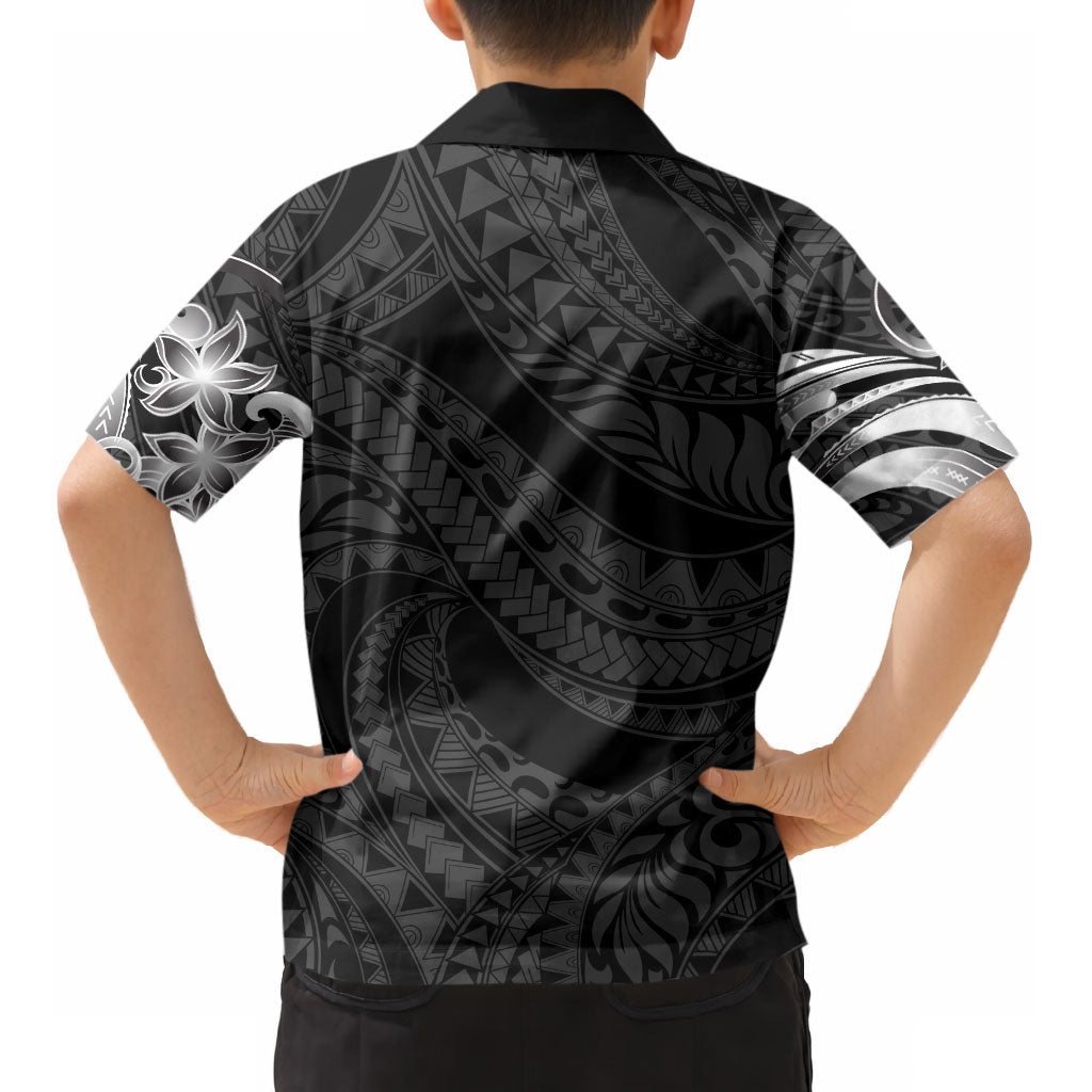 Tiki Drum Hawaii Kid Hawaiian Shirt Hawaiian Kakau Tattoo Style