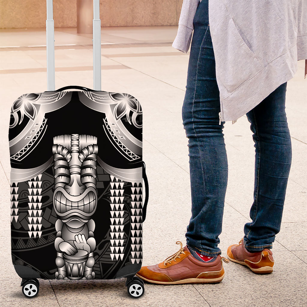 Tiki Drum Hawaii Luggage Cover Hawaiian Kakau Tattoo Style