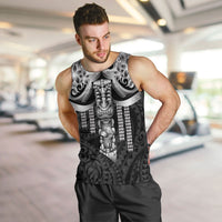 Tiki Drum Hawaii Men Tank Top Hawaiian Kakau Tattoo Style