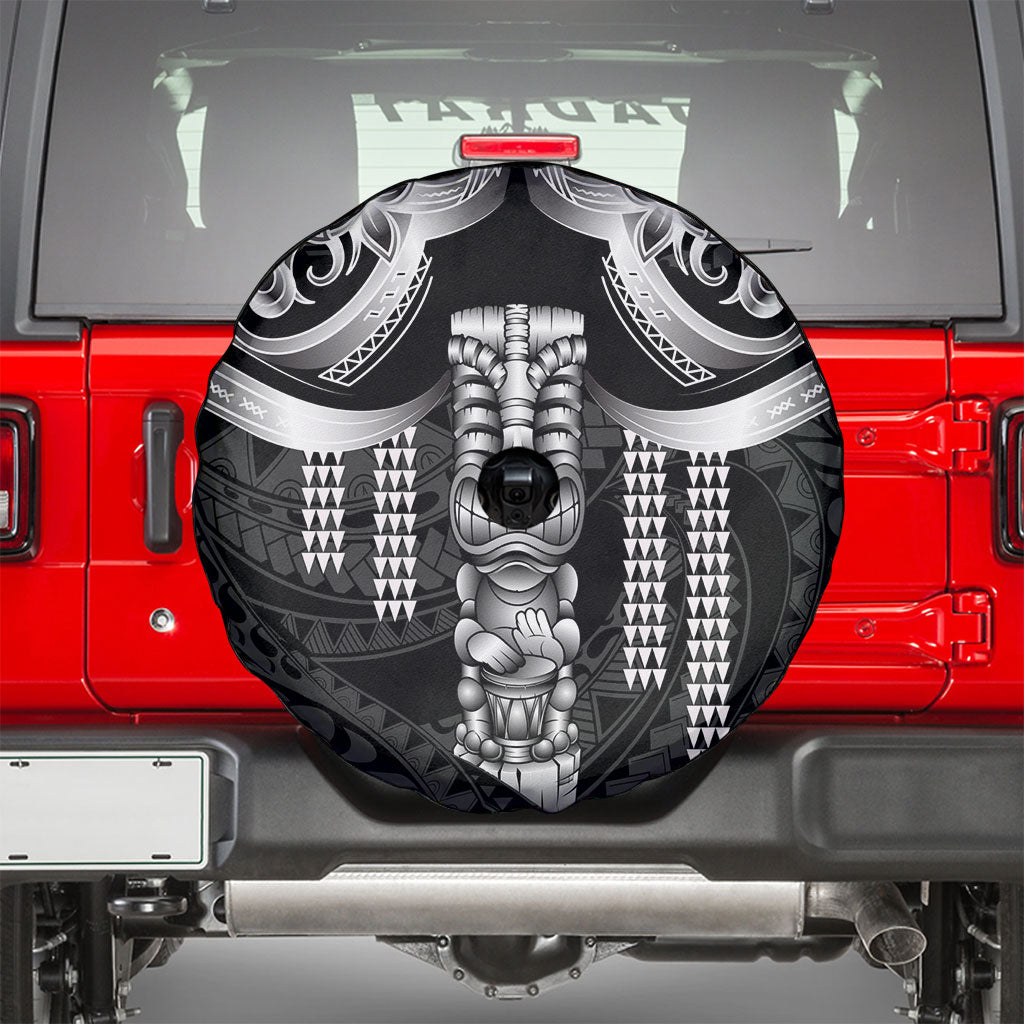 Tiki Drum Hawaii Spare Tire Cover Hawaiian Kakau Tattoo Style