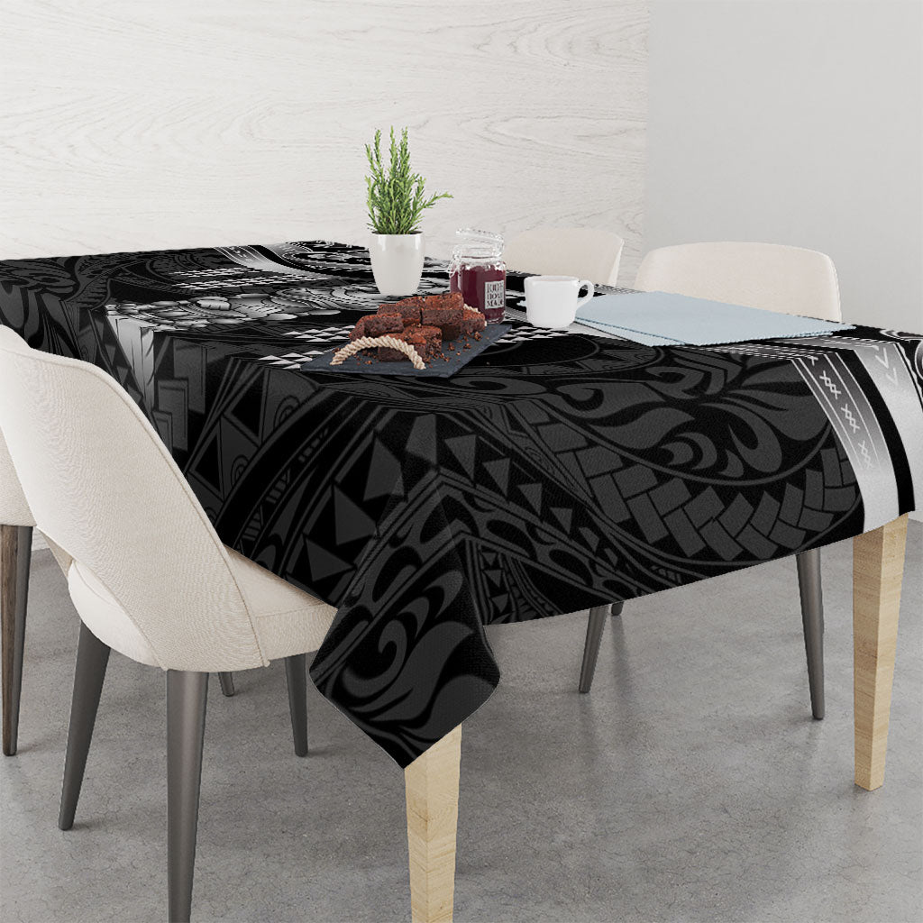 Tiki Drum Hawaii Tablecloth Hawaiian Kakau Tattoo Style