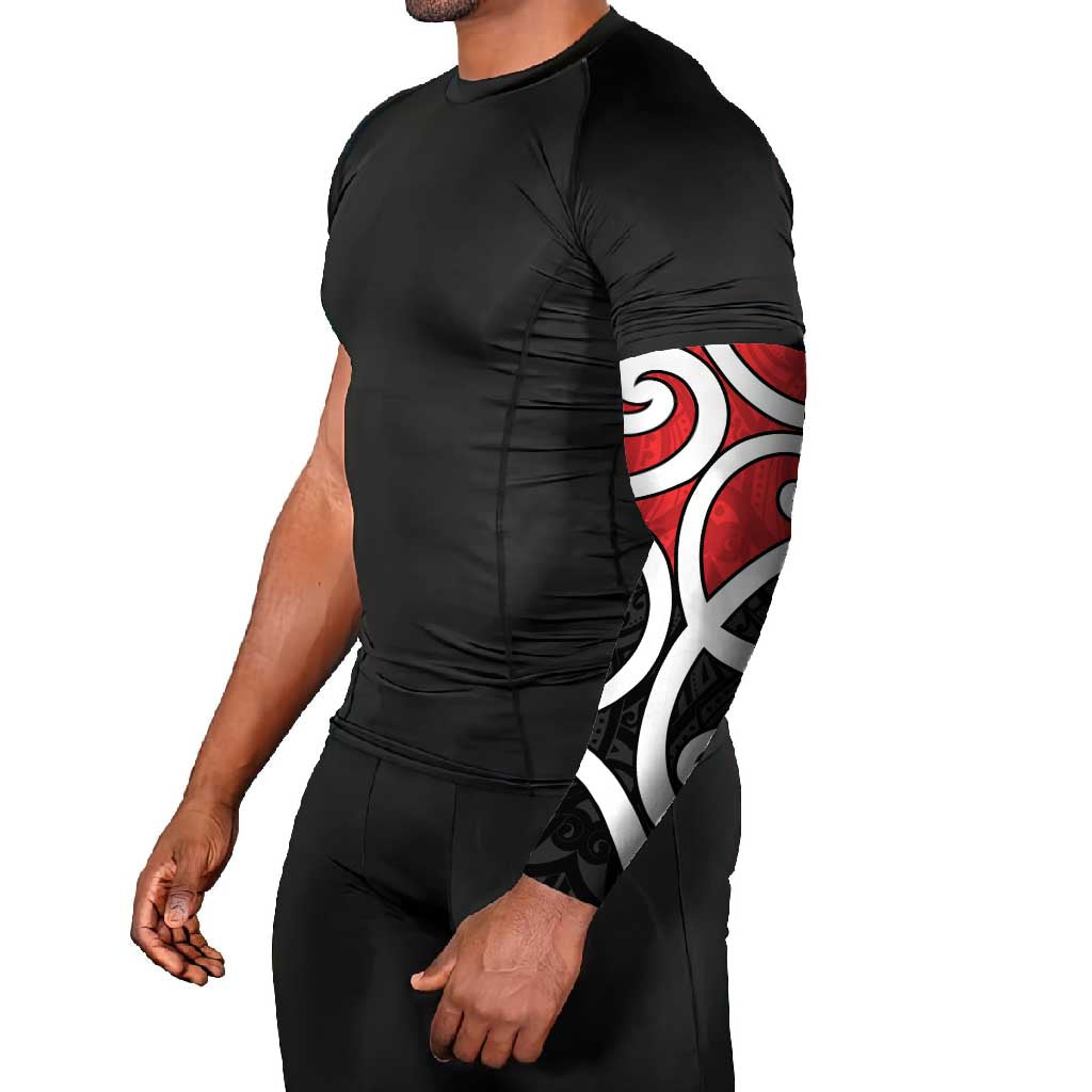 New Zealand Arm Sleeves Maori Koru Tino Rangatiratanga Color - Polynesian Pride