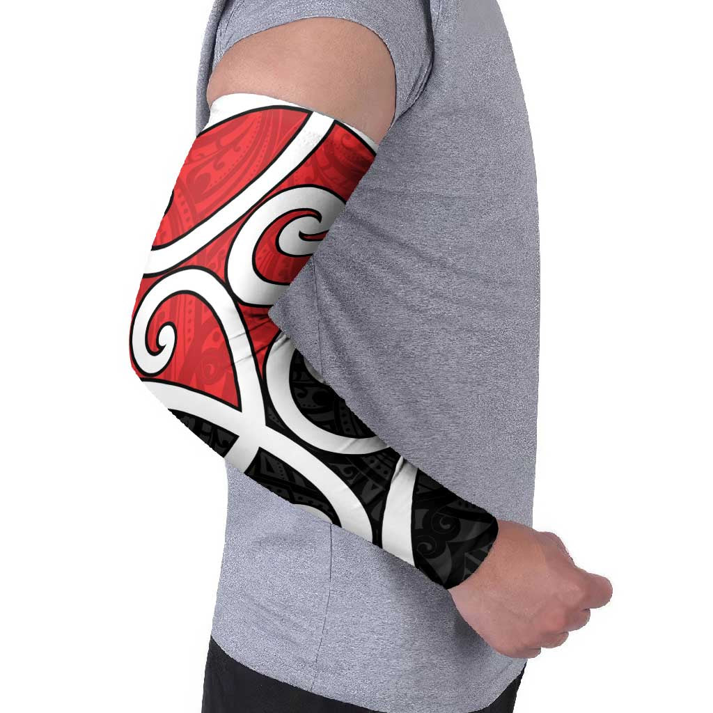 New Zealand Arm Sleeves Maori Koru Tino Rangatiratanga Color - Polynesian Pride