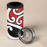 New Zealand 4 in 1 Can Cooler Tumbler Maori Koru Tino Rangatiratanga Color LT14 - Polynesian Pride