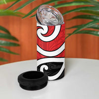 New Zealand 4 in 1 Can Cooler Tumbler Maori Koru Tino Rangatiratanga Color LT14 - Polynesian Pride