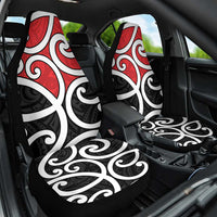 New Zealand Car Seat Cover Maori Koru Tino Rangatiratanga Color LT14 One Size Red - Polynesian Pride