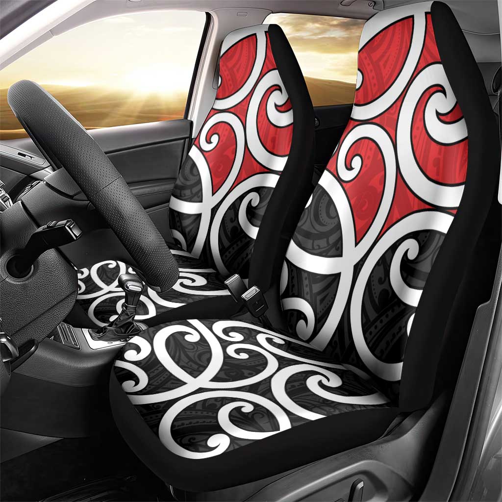 New Zealand Car Seat Cover Maori Koru Tino Rangatiratanga Color LT14 - Polynesian Pride