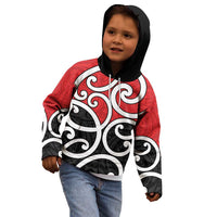 New Zealand Kid Hoodie Maori Koru Tino Rangatiratanga Color LT14 - Polynesian Pride