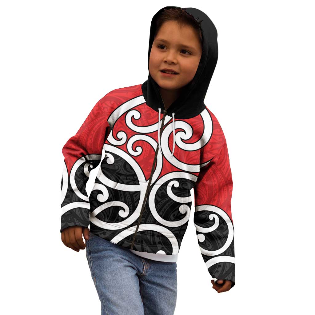 New Zealand Kid Hoodie Maori Koru Tino Rangatiratanga Color LT14 - Polynesian Pride
