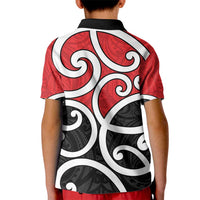 New Zealand Kid Polo Shirt Maori Koru Tino Rangatiratanga Color LT14 - Polynesian Pride