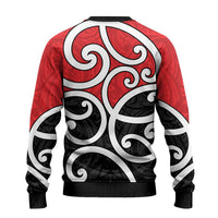 New Zealand Ugly Christmas Sweater Maori Koru Tino Rangatiratanga Color - Polynesian Pride