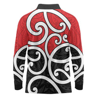 New Zealand Long Sleeve Polo Shirt Maori Koru Tino Rangatiratanga Color LT14 - Polynesian Pride