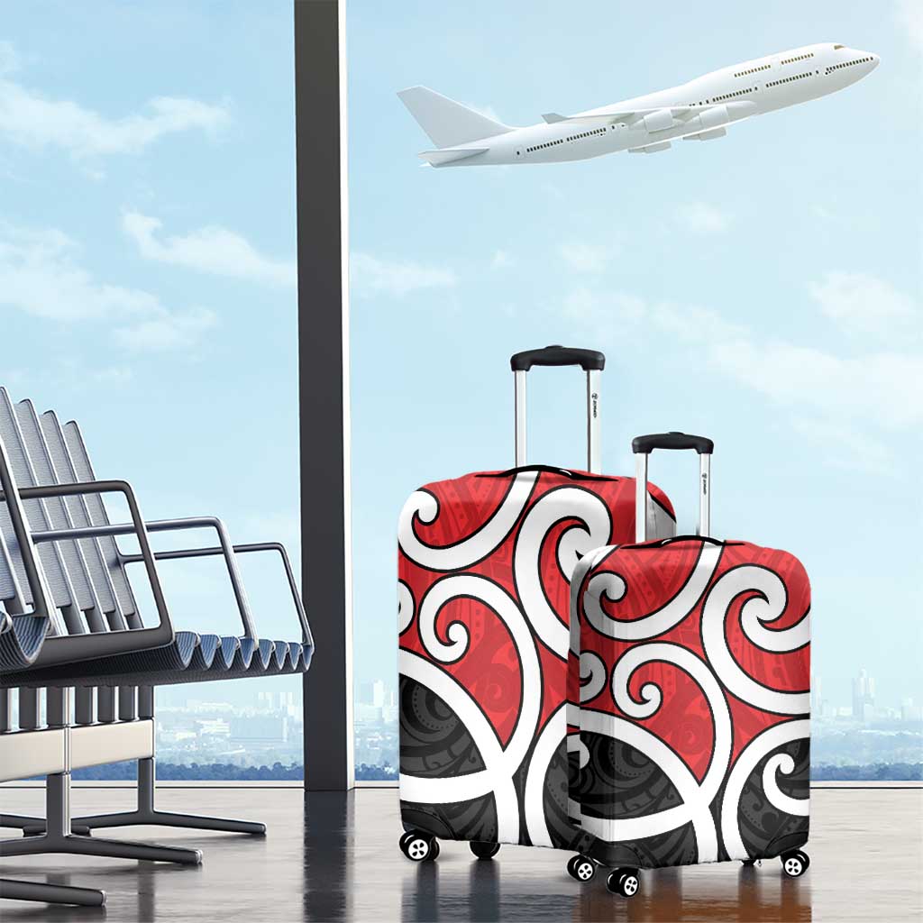 New Zealand Luggage Cover Maori Koru Tino Rangatiratanga Color LT14 - Polynesian Pride