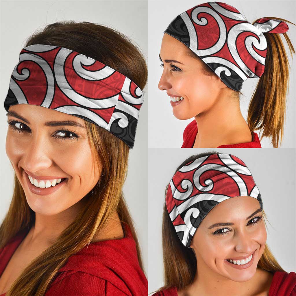 New Zealand Neck Gaiter Maori Koru Tino Rangatiratanga Color - Polynesian Pride