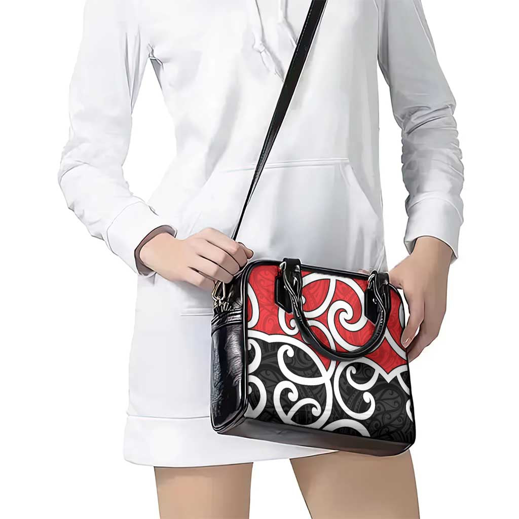New Zealand Shoulder Handbag Maori Koru Tino Rangatiratanga Color - Polynesian Pride