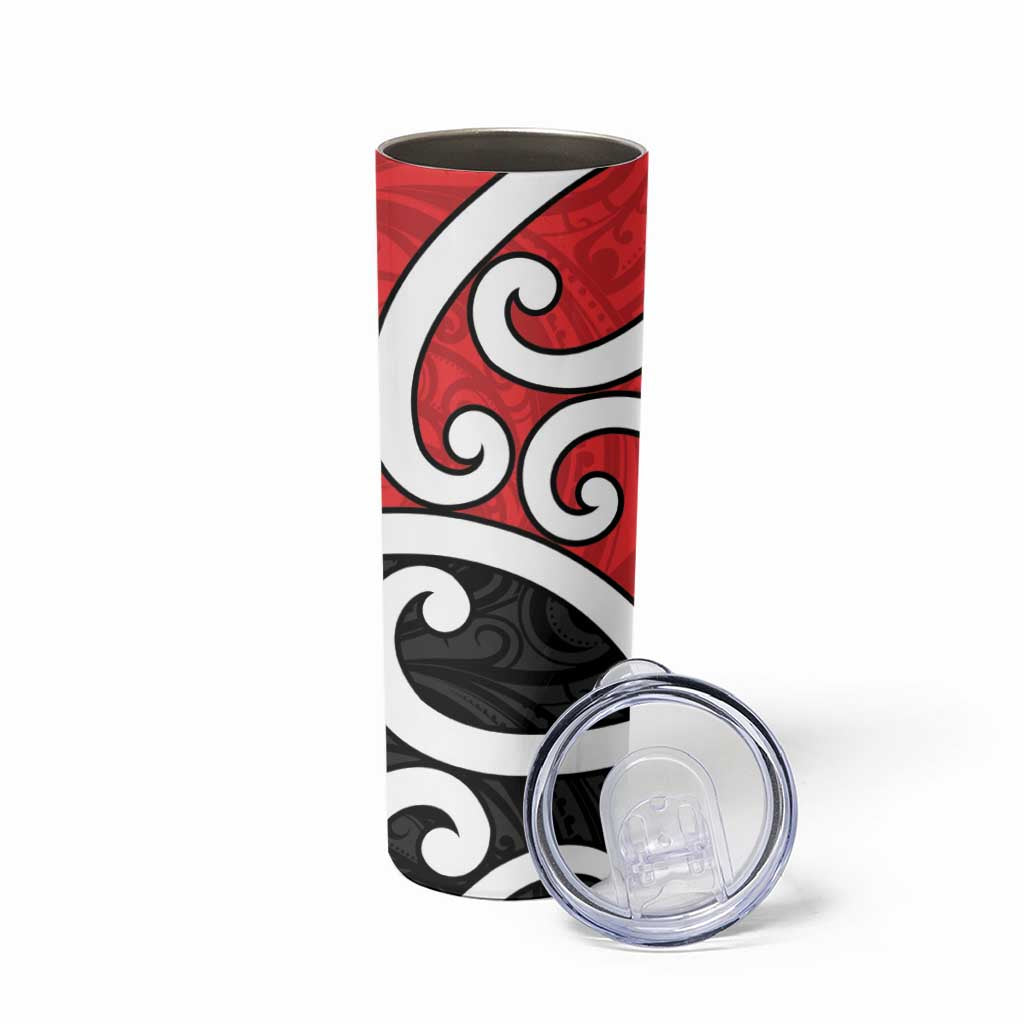 New Zealand Skinny Tumbler Maori Koru Tino Rangatiratanga Color LT14 - Polynesian Pride