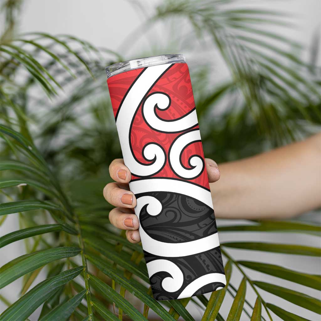 New Zealand Skinny Tumbler Maori Koru Tino Rangatiratanga Color LT14 - Polynesian Pride