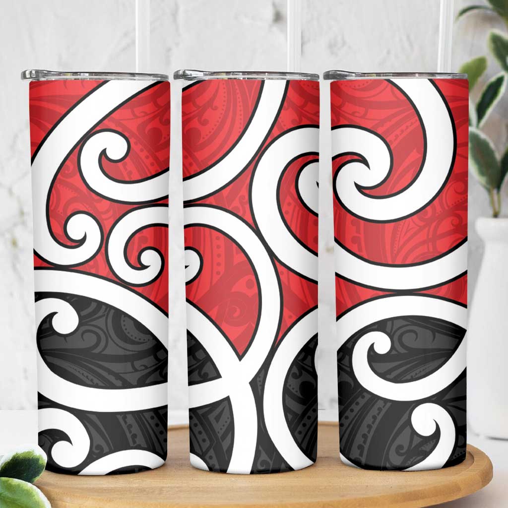 New Zealand Skinny Tumbler Maori Koru Tino Rangatiratanga Color LT14 - Polynesian Pride
