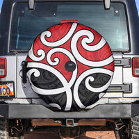 New Zealand Spare Tire Cover Maori Koru Tino Rangatiratanga Color LT14 Red - Polynesian Pride