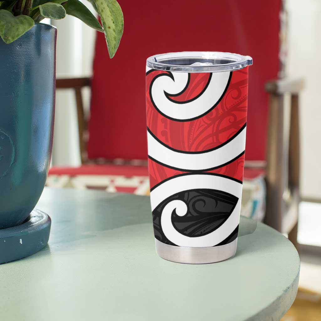 New Zealand Tumbler Cup Maori Koru Tino Rangatiratanga Color - Polynesian Pride
