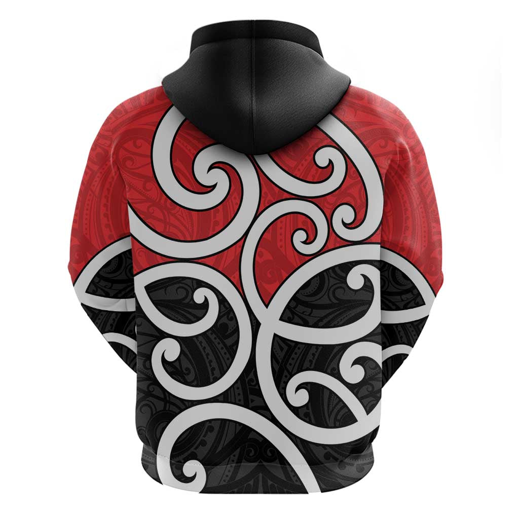New Zealand Zip Hoodie Maori Koru Tino Rangatiratanga Color LT14 - Polynesian Pride