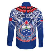 Samoa Rugby Family Matching Puletasi Dress and Hawaiian Shirt 2023 Go Manu Samoa With Ula Fala Style LT14 - Polynesian Pride