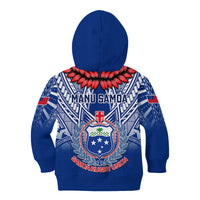 Samoa Rugby Kid Hoodie 2023 Go Manu Samoa With Ula Fala Style LT14 - Polynesian Pride