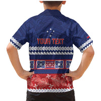 Personalised FAST Samoa Siapo Family Matching Mermaid Dress and Hawaiian Shirt Teuila Flowers Samoan Pattern - Polynesian Pride
