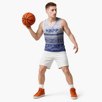 Personalised HRPP Samoa Siapo Basketball Jersey Teuila Flowers Samoan Pattern - Polynesian Pride