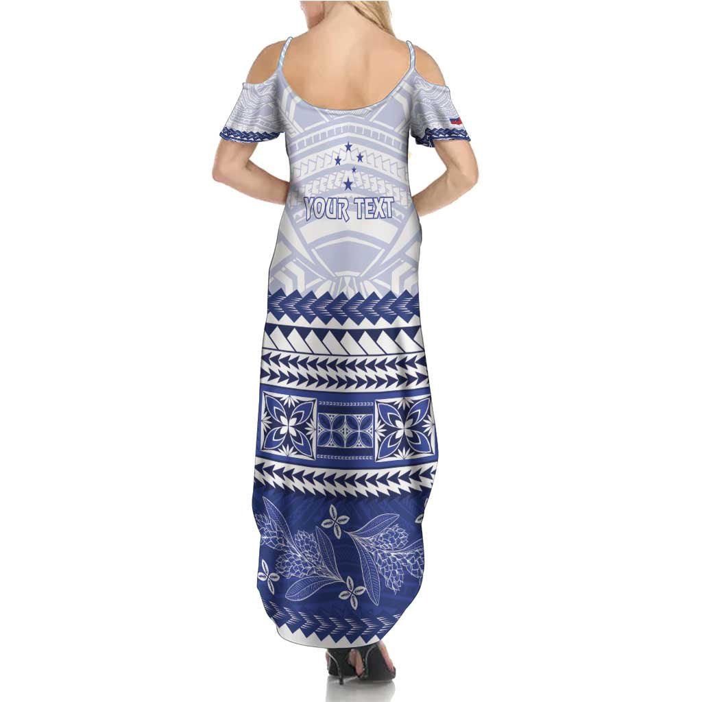 Personalised HRPP Samoa Siapo Family Matching Summer Maxi Dress and Hawaiian Shirt Teuila Flowers Samoan Pattern - Polynesian Pride