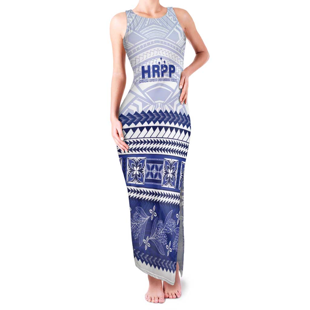 Personalised HRPP Samoa Siapo Family Matching Tank Maxi Dress and Hawaiian Shirt Teuila Flowers Samoan Pattern - Polynesian Pride