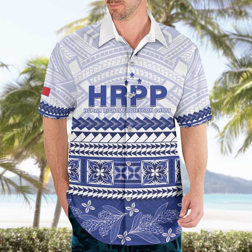 Personalised HRPP Samoa Siapo Hawaiian Shirt Teuila Flowers Samoan Pattern - Polynesian Pride