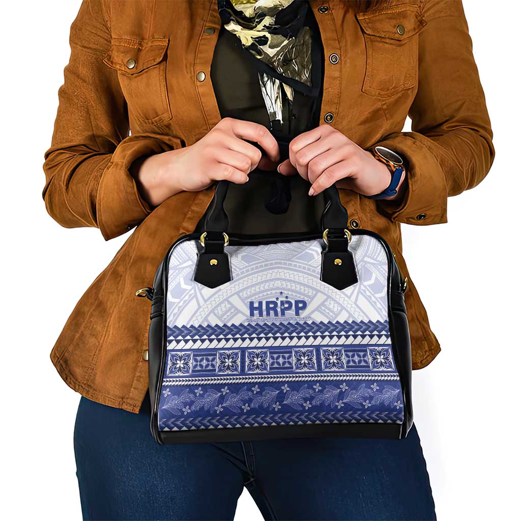 HRPP Samoa Siapo Shoulder Handbag Teuila Flowers Samoan Pattern - Polynesian Pride