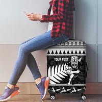 New Zealand Christmas Rugby Personalised Luggage Cover Meri Kirihimete All Black Maori LT14 - Polynesian Pride